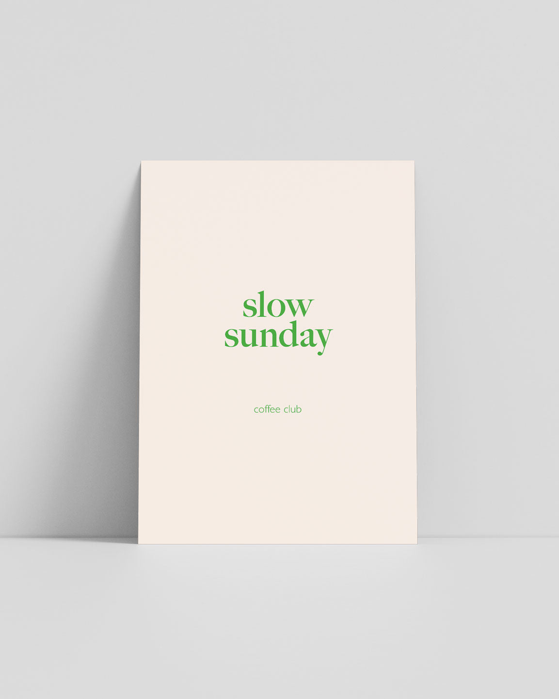 STUDIO LIV - Postkarte Slow Sunday Coffee Club