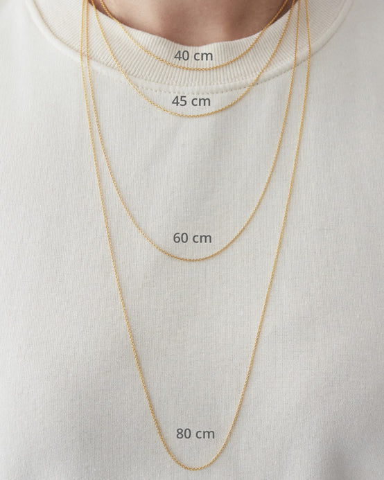 Design Letters - Halskette - 40cm, 45cm oder 60cm - gold oder silber