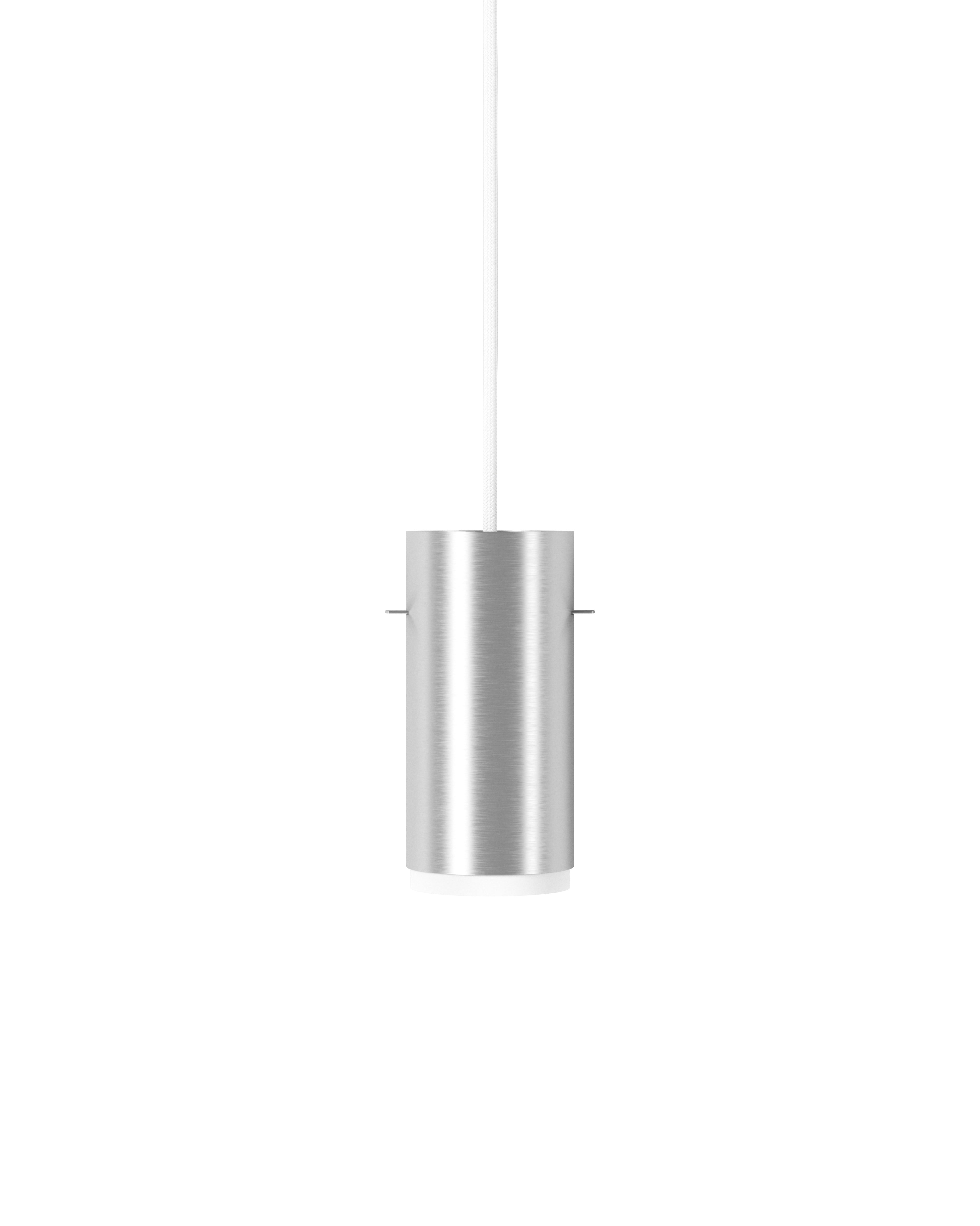 MOEBE - Tube Pendant Lamp - Brushed Aluminium