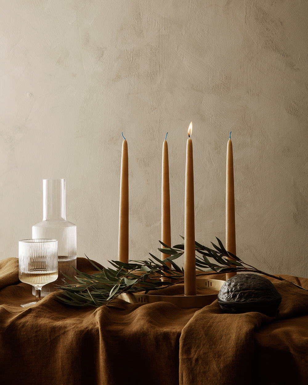 ferm LIVING - Candle Holder Circle small - brass