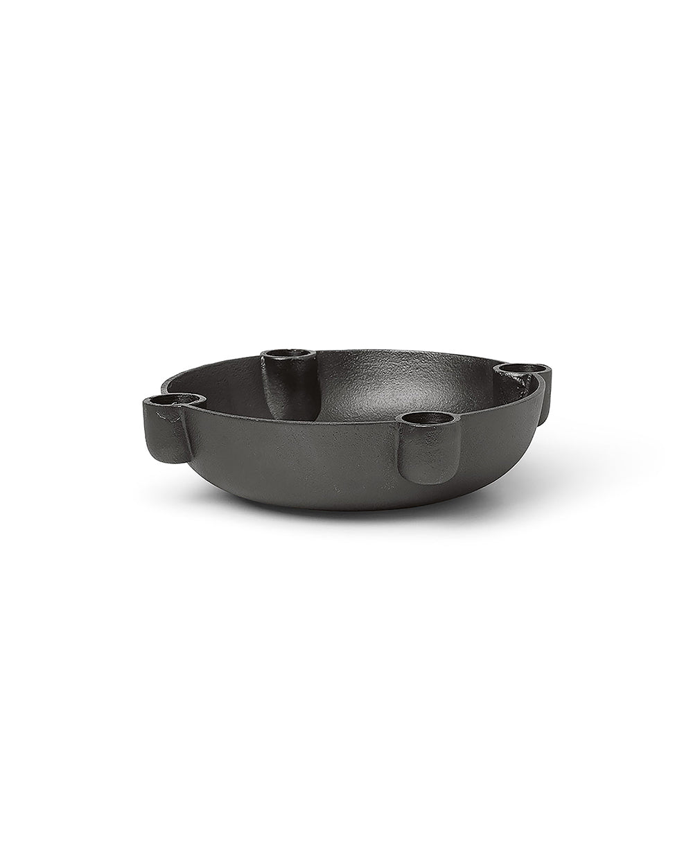 ferm LIVING - Kerzenhalter BOWL CANDLE HOLDER medium - black