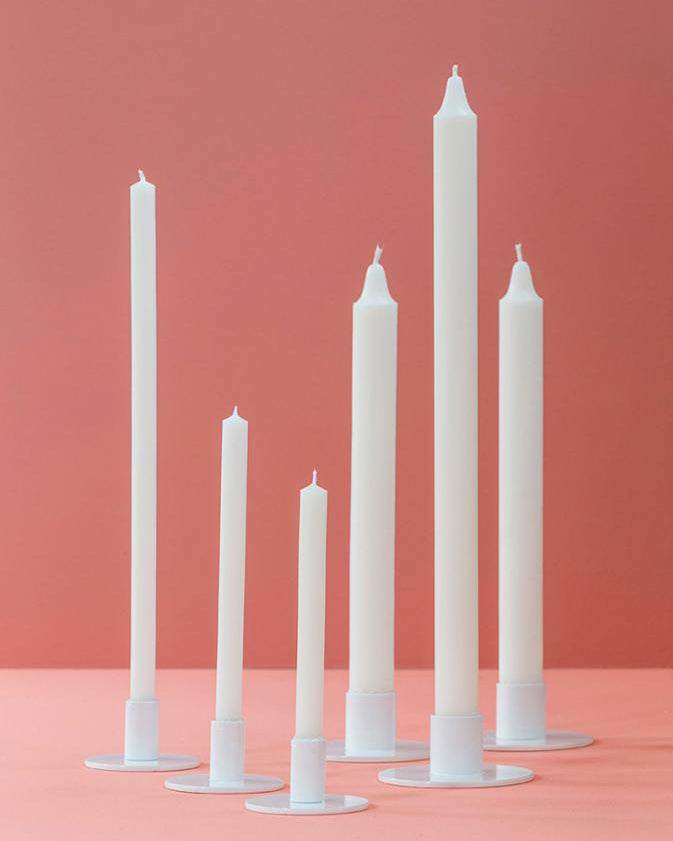 Kunstindustrien - Kerzenständer THE CIRCLE (2,3cm) - schwarz oder weiß