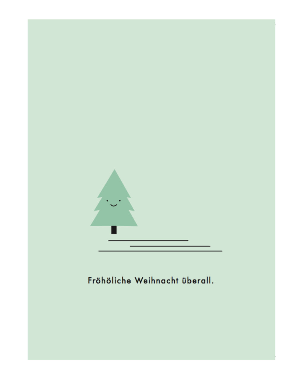 Papier Ahoi - Postkarte "Fröhöliche Weihnacht überall."